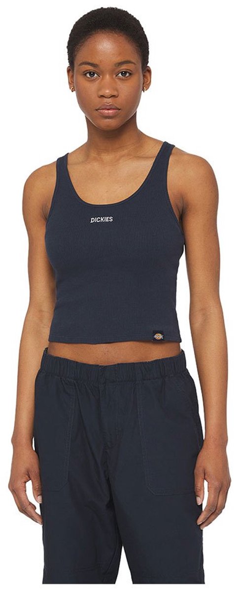 Dickies Yorktown Mouwloos T-shirt 2XS Vrouw Blauw