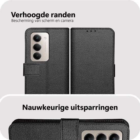 Étui Cazy pour Sony Xperia 10 VII avec porte-cartes - Bookcase Classic - Zwart