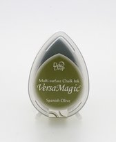 GD59 VersaMagic dewdrop inktkussen Spanish Olive - olijf groen stempelkussen - drop