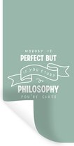 Stickers muraux - Citation - Étude - Philosophie - 40x80 cm - Feuille adhésive