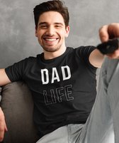 Vaderdag T-shirt Dad Life | Kleur Zwart | Maat XL | Vaderdag Kados / Cadeautjes