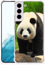 TPU Siliconen Hoesje Geschikt voor Samsung Galaxy S22 Plus GSM Hoesje met doorzichtige rand Panda