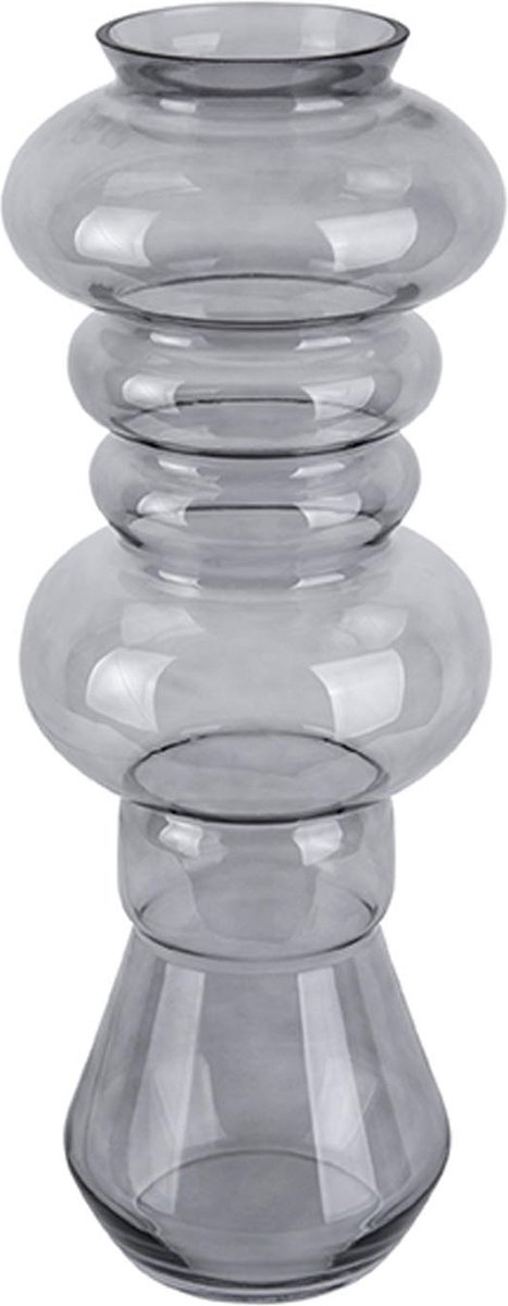 Present Time Vaas Morgana - Glas Donker Grijs - Large - 18x50cm - Scandinavisch