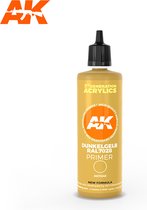 3rd Generation Acrylic Modelling Color - Dunkelgelb Ral 7028 Dark Yellow Surface Primer Acrylic Modelling Color - 100ml - AK-Interactive - AK-11245
