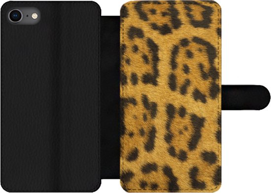 Étui pour iPhone 8 Bookcase - Fourrure de léopard - Avec compartiments - Étui portefeuille avec fermeture magnétique