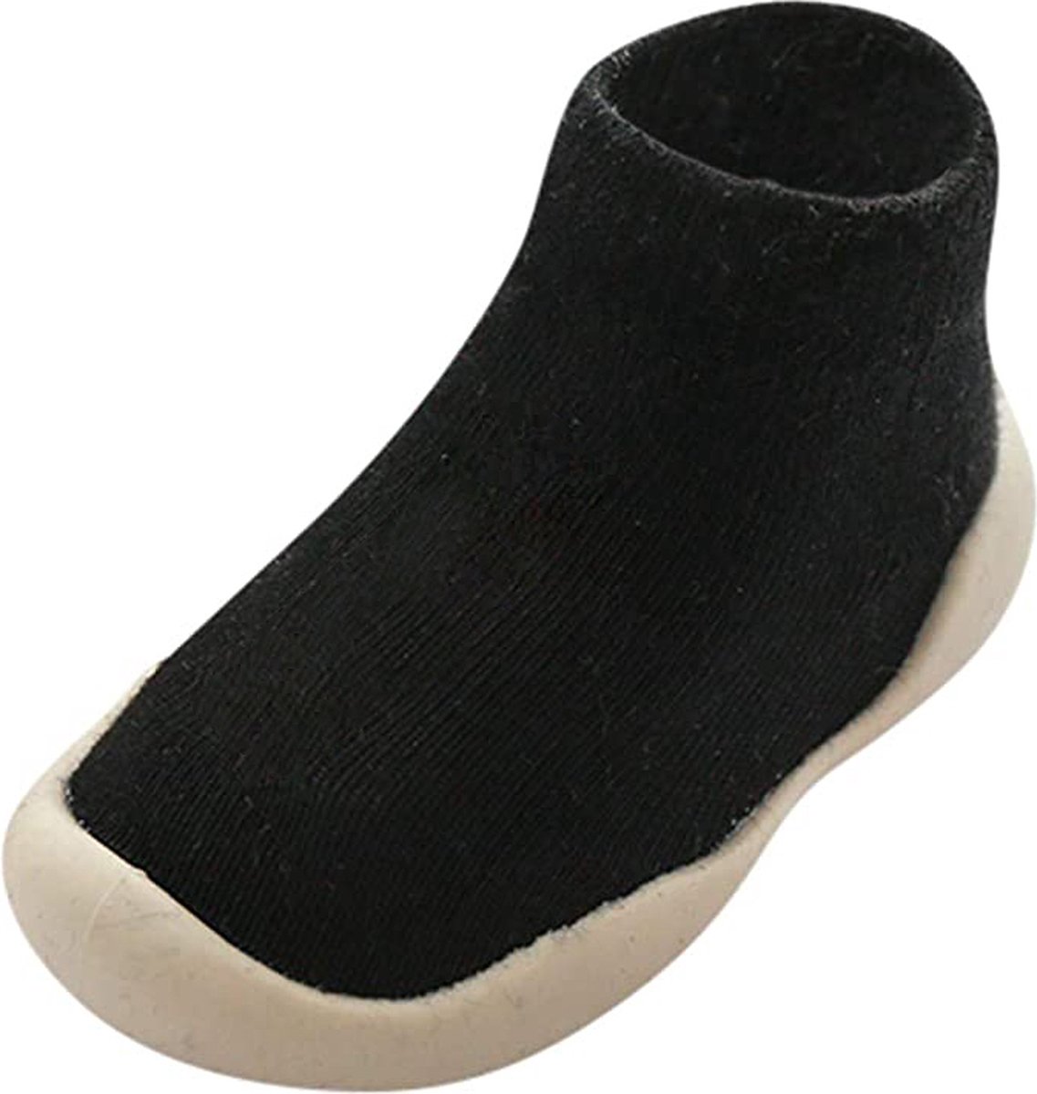 Antislip baby schoentjes - eerste loopschoentjes - schoenmaat 22-23 - 18-24 maanden (14cm) - zwart - Completebabyuitzet