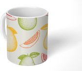 Mok - Koffiemok - Patroon - Peer - Fruit - Mokken - 350 ML - Beker - Koffiemokken - Theemok