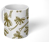 Mok - Koffiemok - Palmboom - Patronen - Kokosnoot - Mokken - 350 ML - Beker - Koffiemokken - Theemok