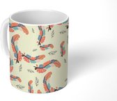 Mok - Koffiemok - Patronen - Veren - Vogels - Mokken - 350 ML - Beker - Koffiemokken - Theemok
