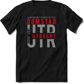 Utrecht - Domstad | TSK Original & vintage | T-Shirt Heren - Dames | Zilver - Rood | Perfect Cadeau Shirt | Grappige Spreuken - Zinnen - Teksten | Maat M