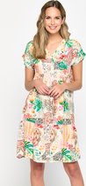 LOLALIZA A-lijn jurk met eclectische print - Veelkleurig - Maat 48