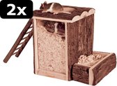 2x PLAY AND BURROW TOWER 20CM