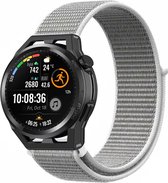 Nylon Smartwatch bandje - Geschikt voor Strap-it Huawei Watch GT Runner nylon band - zeeschelp - GT Runner - 22mm - Strap-it Horlogeband / Polsband / Armband