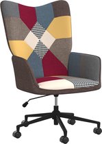 vidaXL Relaxstoel patchwork stof