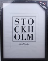 fotolijst Stockholm 33 x 43 cm hout zwart/wit
