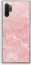 Case Company® - Samsung Galaxy Note 10 Plus hoesje - Roze marmer - Soft Cover Telefoonhoesje - Bescherming aan alle Kanten en Schermrand