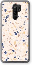 Case Company® - Xiaomi Redmi 9 hoesje - Terrazzo N°23 - Soft Cover Telefoonhoesje - Bescherming aan alle Kanten en Schermrand