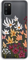 Case Company® - Samsung Galaxy A03S hoesje - Painted wildflowers - Soft Cover Telefoonhoesje - Bescherming aan alle Kanten en Schermrand