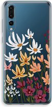 Case Company® - Huawei P20 Pro hoesje - Painted wildflowers - Soft Cover Telefoonhoesje - Bescherming aan alle Kanten en Schermrand