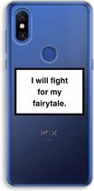 Case Company® - Xiaomi Mi Mix 3 hoesje - Fight for my fairytale - Soft Cover Telefoonhoesje - Bescherming aan alle Kanten en Schermrand