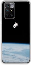 Case Company® - Xiaomi Redmi 10 hoesje - Alone in Space - Soft Cover Telefoonhoesje - Bescherming aan alle Kanten en Schermrand