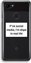 Case Company® - Google Pixel 3 hoesje - I'm dope - Soft Cover Telefoonhoesje - Bescherming aan alle Kanten en Schermrand