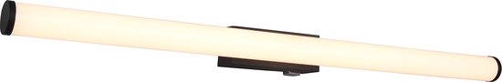 LED Wandlamp - Trion Mitrona - 8.6W - Warm Wit 3000K - Rond - Mat Zwart - Aluminium
