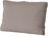 loungekussen Rib 73 x 43 cm dralon bruin