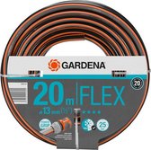 tuinslang Flex 20m PVC zwart/oranje