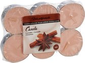 geurtheelichten Canela 6 cm wax beige 6-delig