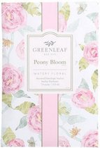 geurzakje Peony Bloom 17 cm hout roze/wit