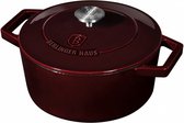 braadpan Burgundy 2,75 liter gietijzer bordeaux