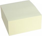memoblok verlijmd 7,5 cm papier geel 400 stuks
