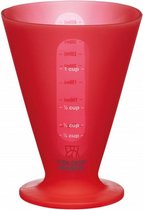 maatbeker Brights 400 ml siliconen rood