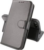 Echt Lederen Book Case Hoesje - Leren Portemonnee Telefoonhoesje - Geschikt voor iPhone 7-8-SE 2020 - Zwart