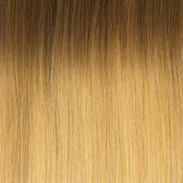 Balmain Hair Dress 55 cm. 100 % echt haar, kleur L.A. een mooie mix van donkerblonde-lichtbruine tinten.