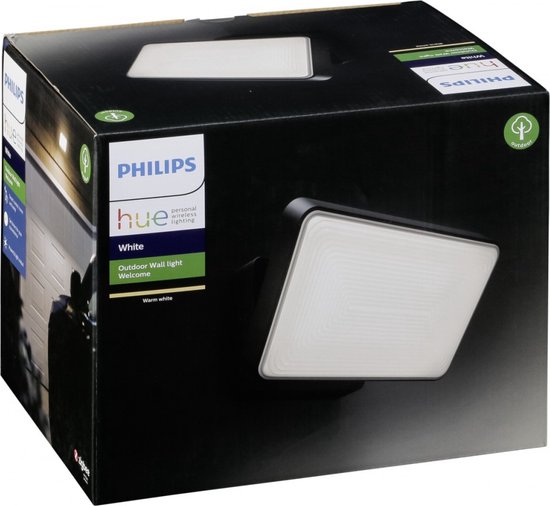 Philips Hue Outdoor Welcome Floodlight Schijnwerper - White - Zwart - 15W - IP44