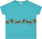 Smitten Organic - Safari 'lopende luipaard' korte mouwen T-shirt