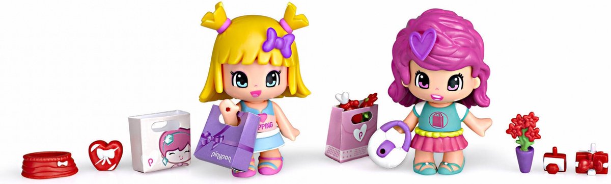 Pinypon Samen winkelen - Speelfigurenset