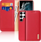 Dux Ducis - Telefoonhoesje geschikt voor Samsung Galaxy S22 Ultra 5G - Dux Ducis Hivo Series Case - Rood