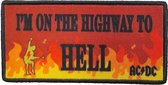 AC/DC - Highway To Hell Flames Patch - Multicolours