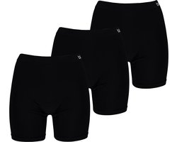 Apollo - Bamboe Short Naadloos - Zwart - 3-Pak - Maat L - Boxershorts damesondergoed - Naadloos - Bamboe - Bamboe ondergoed dames