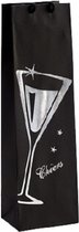 cadeautas fles Cheers 12 x 39 x 9 cm papier zilver