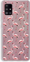 Case Company® - Samsung Galaxy A51 5G hoesje - Flamingo - Soft Cover Telefoonhoesje - Bescherming aan alle Kanten en Schermrand