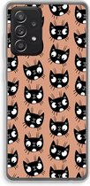 Case Company® - Samsung Galaxy A52s 5G hoesje - Kat - Soft Cover Telefoonhoesje - Bescherming aan alle Kanten en Schermrand