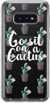 Case Company® - Samsung Galaxy S10e hoesje - Cactus quote - Soft Cover Telefoonhoesje - Bescherming aan alle Kanten en Schermrand