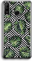 Case Company® - Huawei P30 Lite hoesje - Geometrische jungle - Soft Cover Telefoonhoesje - Bescherming aan alle Kanten en Schermrand