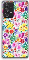 Case Company® - Samsung Galaxy A52 hoesje - Little Flowers - Soft Cover Telefoonhoesje - Bescherming aan alle Kanten en Schermrand