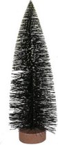 kerstboom Oscar L 30 x 11 cm polyresin zwart