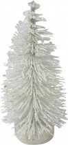 kerstboom 20 cm wit